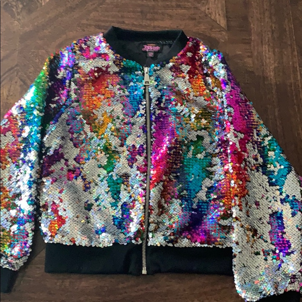JoJo Siwa Sequin bomber jacket